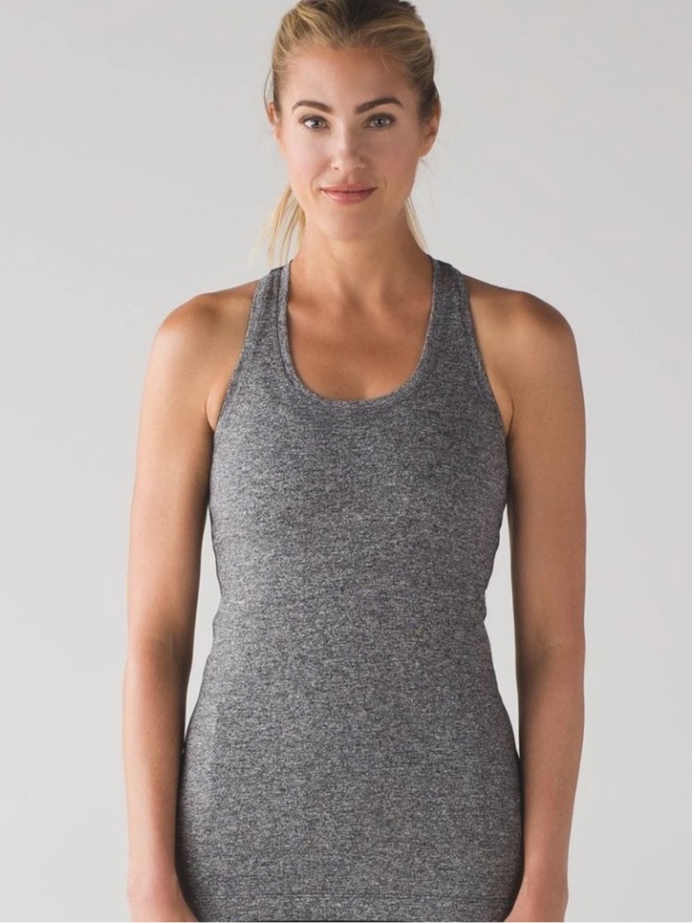 lululemon athletica Cool Heather Gray Racerback Tank